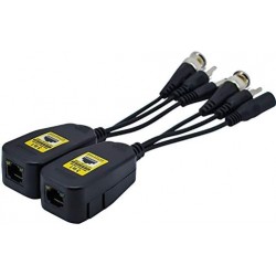 5 Pairs 8MP/4K Passive HD BNC Video Power Audio Balun Transceiver Transmitter Via UTP RJ45 Cable AHD/TVI/CVI/CVBS Cable Connectors for 720P/960P/1080P/3MP/5MP/8MP CCTV Security Cameras