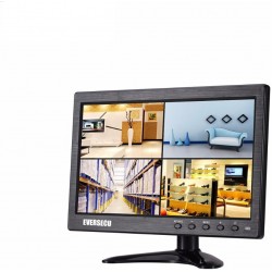 10.1 inch Small Portable Laptop Computer Monitor with HDMI VGA Port; Raspberry pi Display Screen Monitor; CCTV Monitor HD 1024x600 with Dual Speakers, MP5 USB Port, Remote(10 Inch) Gaming Monitor