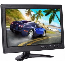 10.1 inch Small Portable Laptop Computer Monitor with HDMI VGA Port; Raspberry pi Display Screen Monitor; CCTV Monitor HD 1024x600 with Dual Speakers, MP5 USB Port, Remote(10 Inch) Gaming Monitor